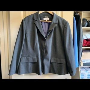 Calvin Klein skirt suit, grey